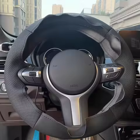 Car Steering Wheel Braid Cover Artificial Leather For BMW F87 M2 F80 M3 F82 M4 M5 F12 F13 M6 F85 X5 