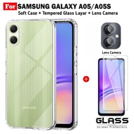 HP LAYAR Casing SAMSUNG GALAXY A05 A05S Clear Case Silicon Bening Free Screen and Camera Handphone
