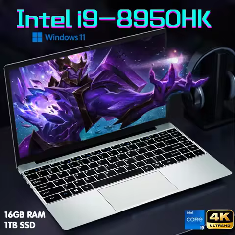 NEW intel Core i9-8950HK laptop 16GB RAM 2TB SSD Portable laptops 1920*1080 i9-8950hk Notebook compu