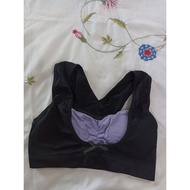 Training bra size M 80/85 A/B black mixed with purple