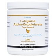 AAKG Arginine Powder, L-Arginine Alpha-Ketoglutarate Supplement, 2000mg Per Serving, Supports Brain 