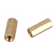 M3 M4 Brass PCB Spacer เมีย-เมีย เสารอง PCB ทองเหลือง 20 ตัว