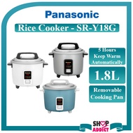 Panasonic SR-Y18G 1.8L Rice Cooker 10 Cups Capacity (Random Colour)/ PRC-18E Rice Cooker 1.8L Periuk