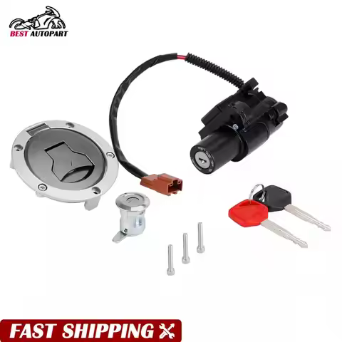 Lock Set Ignition Switch Fuel Gas Tank Cap Cover for Honda CBR500R 2016-2025 CB500 CB500F 2016-2025 