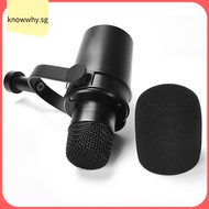 【KNWH】High-Quality Foam Microphone Windscreen for Shure MV7，MV7X