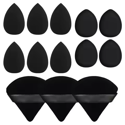 13 PSC Beauty Puff Set Large Beauty Blending Blender Spong 3 corners velvet puff Finger Puff Makeup 