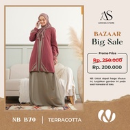 PUSAT NIBRAS GAMIS WANITA NB B70 TERRACOTA / GAMIS NIBRAS PROMO YESS