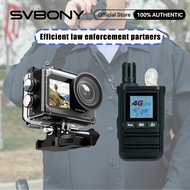Svbony กล้องแอคชั่นแคมเมรา SVGo2 4K/30fps IPX8กันน้ำและ L51วิทยุ POC 4G เครือข่ายสองทางวิทยุเป็นตัวก