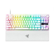 🏆【RAZER獵魂光蛛V3 Pro專業競技鍵盤】Huntsman V3 Pro 白色無數字區磁吸護腕墊＋RGB幻彩燈效