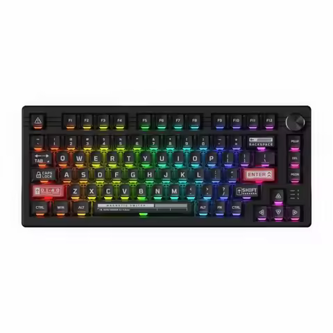 DAREU EK75RT Magnetic Shaft Mechanical Keyboard Type-C Wired Gaming Adjustable Keystroke RGB Fearles