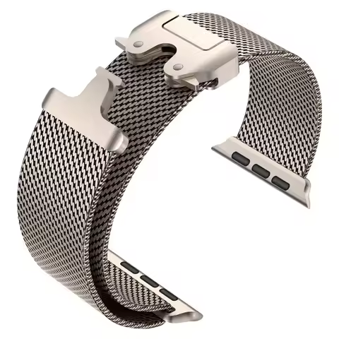Milanese Loop Strap for Apple Watch Band Ultra 2 49mm Series 10 9 8 7 6 5 Parachute Straps for Apple