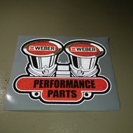WEBER UERODECALS - Weber Carb Classic Sticker 3M Reflective Sticker Digital Print