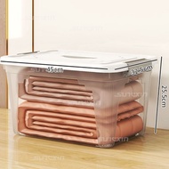 Extra Large 37 L White Transparent Storage Container Box