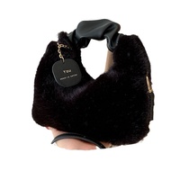 Furry small bag women's plush messenger bag versatile handbag furry bag