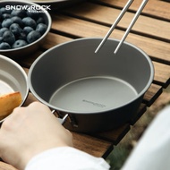 97% Titanium SNOW ROCK Pure Titanium Foldable SNOW Bowl Portable Camping Tableware Outdoor Cookware 
