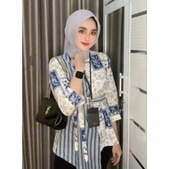 Modern Women's Batik Uniform Disc Size ML Xl Xxl 3L 4L 5L Cool Material Comfortable to Wear Women's 