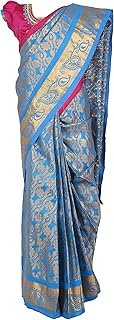 Girls Indian Readymade Saree | Kids Pre-Stiched Readymade Indian Saree, Pink, 3-4T