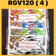 SUZUKI RGV STICKER (4) // RG SPORT SPORTS DREAM RGV120 RGV 120 BODY COVER SET STICKER STIKER STRIPE RGV BODY STRIKE