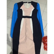 PUTIH Preloved dorothy perkins navy pink white dress