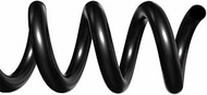 TruBind Binding Spines/Spirals/Coils - 8mm (5/16 inches) - 54 Sheet Capacity - 4 to 1 Pitch - Black 