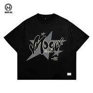 SKENA BLACK MOOD MEN'S T-SHIRT - BOXY FIT MEN-FASHION CHILDREN GEN Z OVERSIZE T-SHIRT