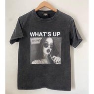 Vintage Bleached Shirt Cotton1 Pattern WHAT'S UP