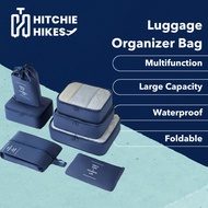 Hitchie 7in1 Travel Luggage Organiser Toiletries Organizer Bag Packing Save Space Storage Bags Pouch