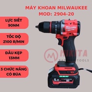 Máy khoan pin Milwaukee 2904 đầu kẹp 13mm chân pin phổ thông động cơ không than