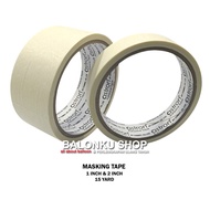 Masking Tape 1 inch x 15 yards Paper Duct Tape/ 22 mm x 15 yards