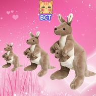 BCT Kangaroo Plush Toys Cute Kangaroo Figurines Stuffed with Plush Animals Give Children's Girlfrien