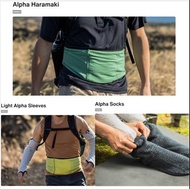 🐧山と道 yamatomichi Alpha Haramaki UNISEX 腰封, Light Alpha Sleeves UNISEX 袖套, Alpha Socks UNISEX (男女合用)✈