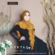386 JILBAB AL FAEZYA S3 REMPEL SPLIT L BUCKLE BLINK BLINK2 SUPER JERSEY/HIJAB AF ALFAEZYA ORI BY BUN