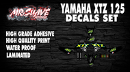 Yamaha XTZ 125 The Doctor Decals Set (Black)