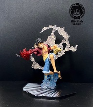 Mô hình đồ chơi - Luffy mây gear 2 haki hàng cao cấp đế có chữ - Bộ FZ