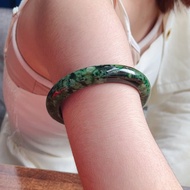 花青翡翠臂鐲手鐲 | 內徑78.7mm | 天然緬甸玉翡翠A貨 | 送禮