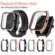 PC Case+Tempered Glass for Huami Amazfit GTS 4 Anti Scratch Screen Protector for Amazfit GTS 4 Mini 