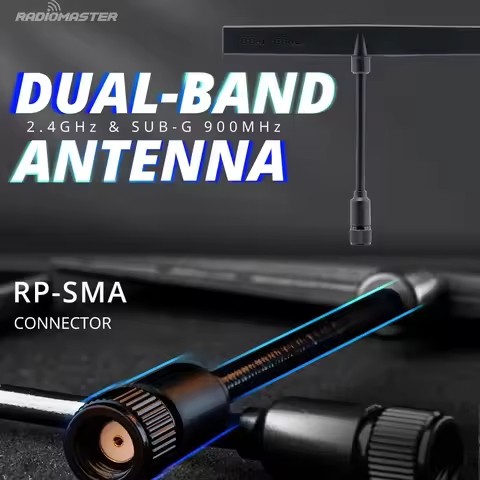 RadioMaster RP-SMA Dual Band 2.4GHz / SUB-G 900MHz T Antenna For Radiomaster Modules