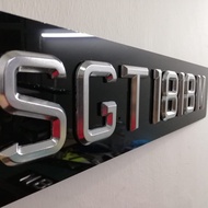3D Chrome Car Plates For All Vehicles $80/pair - LTA Friendly