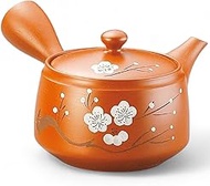 J-kitchens Tokoname Pottery Teapot, Stylish, Easy to Use, Natural, Traditional, 8.8 fl oz (290 cc), 