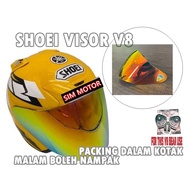 VISOR SHOEI V8 YAMAHA JF2 V 8 HELMET FIRE ORANGE RED40 SMOKE RED Visor SHOEI Cermin Topi Keledar
