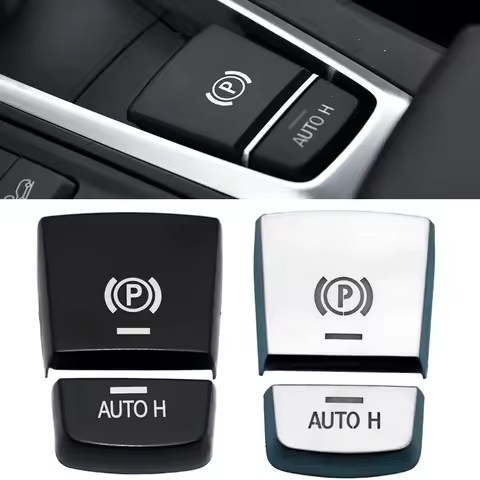 Car Electronic Handbrake Parking Brake P Button Switch Cover Replacement for BMW 5 7 F01 F02 F07 F10