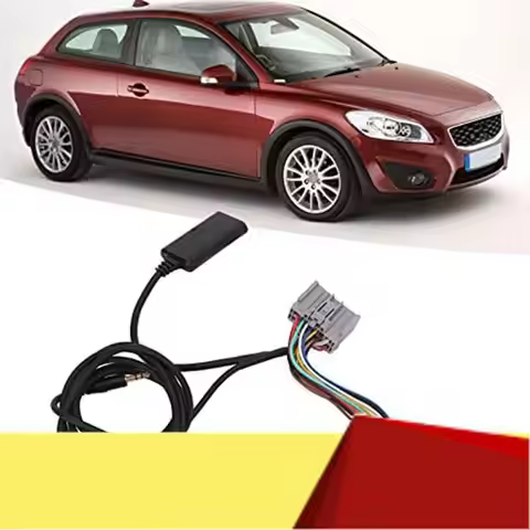 2Pcs Car 14Pin Bluetooth Module Music Adapter Aux Audio Cable For Volvo C30 C70 S40 S40 S60 S70 S80 