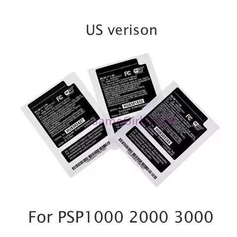 300pcs JP US HK Version Shell Battery Warehouse Label Warranty Label Bar Code Sticker Seals For PSP1