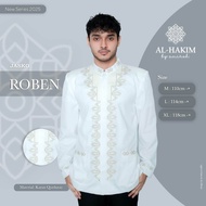 JASKO PUTIH - Jasko (Jas Koko) Putih Bahan Katun Qorduray Premium Motif Bordir Lengan Panjang Baju L