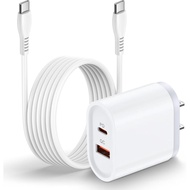 25W Pengecas Cepat Jenis C untuk Samsung Galaxy A17/A16 5G/A36 5G/A56/A26/A55/A35/A25/S25 Ultra/S24 