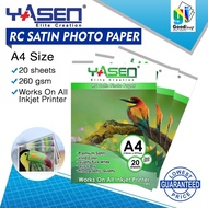 Yasen Rc satin photo paper 260 gsm A4