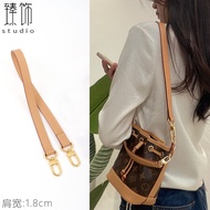 suitable for LV nano noe new bucket bag underarm vegetable tanned leather leather shoulder strap rep