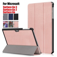 Magnetic Tablet Cover for Microsoft Surface Go 3 2021 / 2 2021/ 2018 Case Flip Leather Stand Tri-fold Slim Lightweight Floral DYD4 SNQL