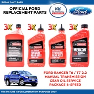 Ford Ranger T6 / T7 2.2 6-Speed Genuine Ford Gearbox Axle Mercon Manual Dual Clutch Gear Oil MT Flui