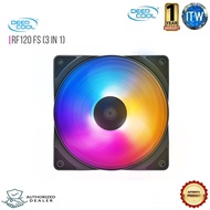 ✘ ∇ Deepcool RF120 FS - 3in1 COOLER FAN 3X120mm RGB LED PWM Fans (DP-FLED3-RF120FS-3P)